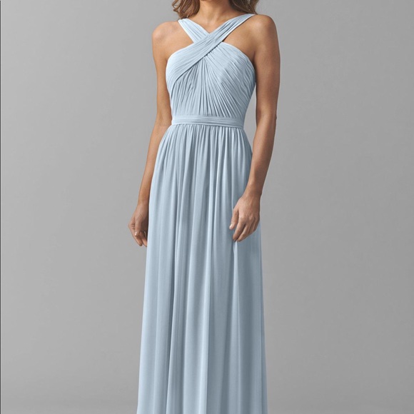 Watters Wtoo Blue Harbor Lace Bridesmaid Dress Size 2